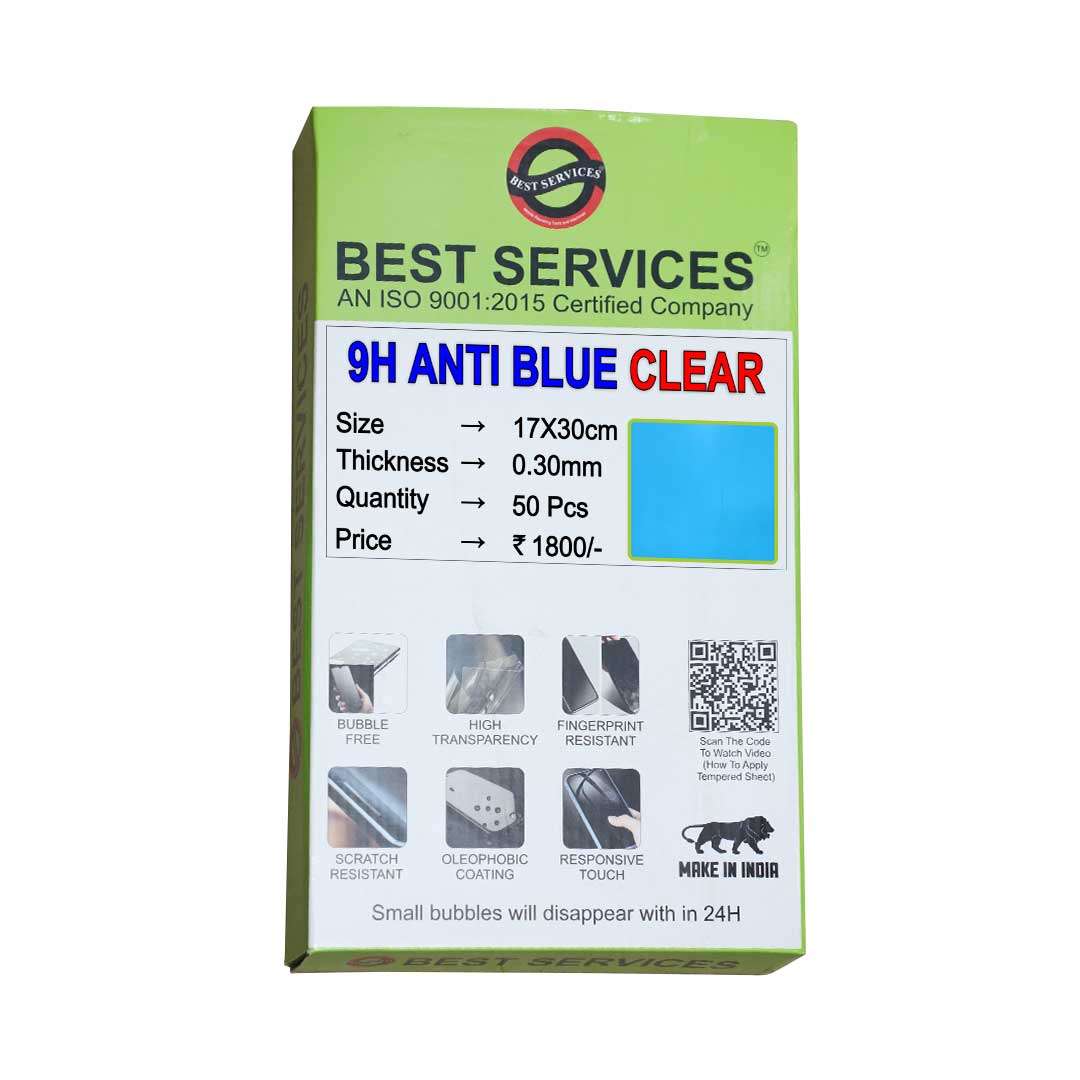 9h anti blue clear (17*30cm) (pack of 50) 9h anti blue clear (17*30cm) (pack of 50)