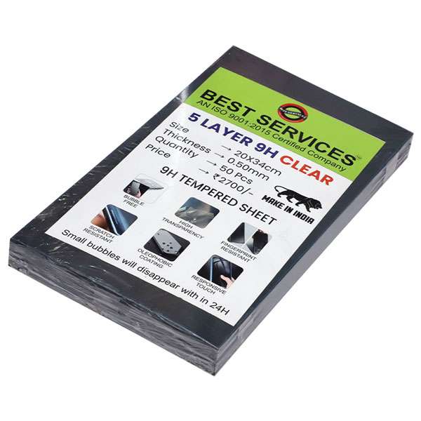 9h 5 layer clear screen guard (20*34cm)(pack of 50) 9h 5 layer clear screen guard (20*34cm)(pack of 50)